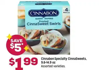 Grocery Outlet Cinnabon Specialty CinnaSweets, 9.6-14.9 oz offer