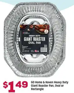 Grocery Outlet GO Home & Haven Heavy Duty Giant Roaster Pan, Oval or Rectangle offer