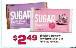 Grocery Outlet SimplyGO Brown or Powdered Sugar, 2 lb offer
