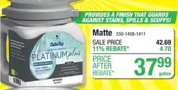 Menards Dutch Boy Platinum Plus Interior Matte Arizona Sun 100% Acrylic Paint + Primer - 1 gal offer