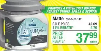 Menards Dutch Boy Platinum Plus Interior Matte Arizona Sun 100% Acrylic Paint + Primer - 1 gal offer