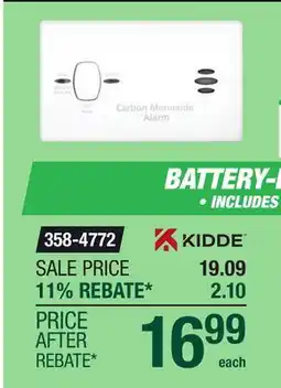 Menards CARBON MONOXIDE DETECTORS offer