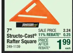 Menards 7 Structo-Cast Rafter Square offer