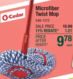 Menards Microfiber Twist Mop offer