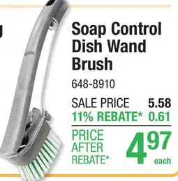 Menards Soap Control Dish Wand Brush offer