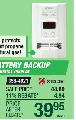 Menards KIDDE offer