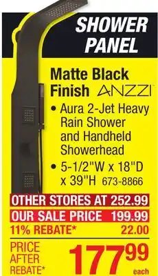 Menards Matte Black Finish offer