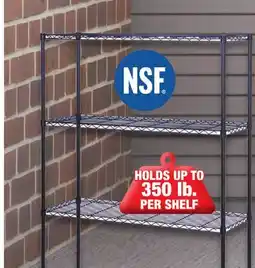 Menards 4-Tier Wire Shelving Unit offer