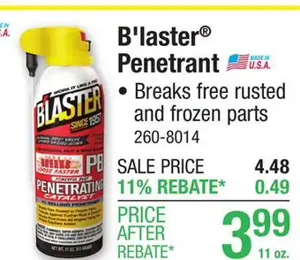 Menards B'laster Penetrant offer