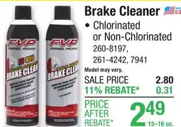 Menards Brake Cleaner offer