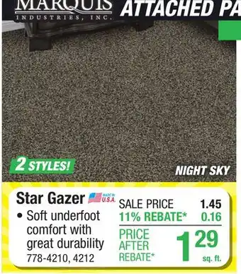 Menards Star Gazer offer