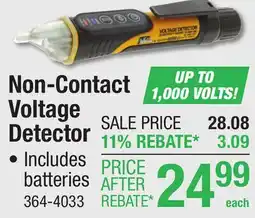 Menards Non-Contact Voltage Detector offer