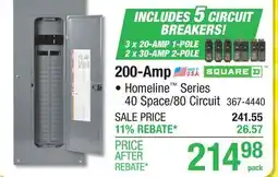 Menards 200-Amp offer