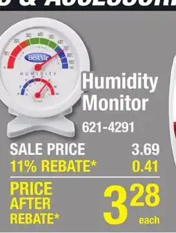 Menards Humidity Monitor offer