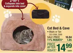 Menards Cat Bed & Gave offer