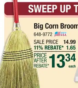Menards Big Corn Broom offer
