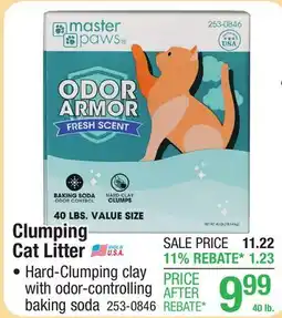 Menards Clumping Cat Litter offer
