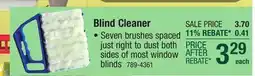Menards Blind Cleaner offer