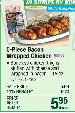 Menards 5-Piece Bacon Wrapped Chicken offer