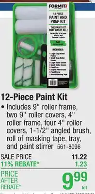 Menards 12-Piece Paint Kit offer