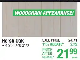 Menards Hersh Oak offer