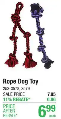 Menards Rope Dog Toy offer
