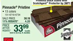 Menards Pinnacle Pristine offer
