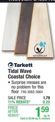 Menards Tidal Wave Coastal Choice offer