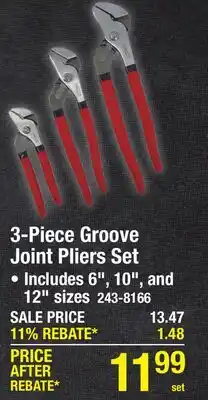 Menards 3-Piece Groove Joint Pliers Set offer