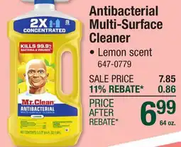 Menards Antibacterial Multi-Surface Cleaner offer