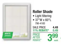 Menards Roller Shade offer