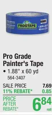 Menards Pro Grade Painter's Tape offer