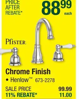 Menards Chrome Finish offer