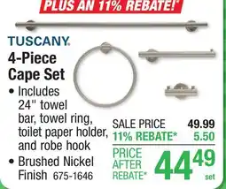 Menards 4-Piece Cape Set offer