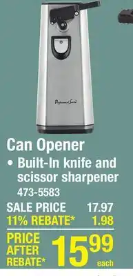 Menards Can Opener offer