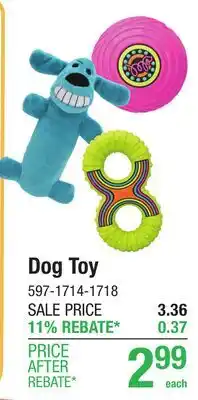 Menards Dog Toy offer