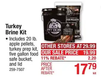 Menards Turkey Brine Kit offer