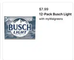 Walgreens 12-Pack Busch Light offer