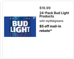 Walgreens 24-Pack Bud Light Products offer