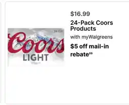 Walgreens Coors Products offer
