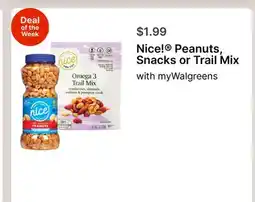 Walgreens Peanuts, Snacks or Trail Mix offer
