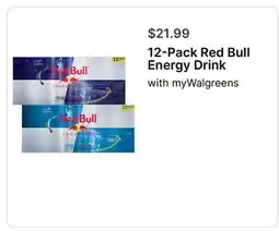 Walgreens 12-Pack Red Bull Energy Drink offer