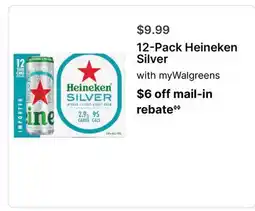 Walgreens 12-Pack Heineken Silver offer