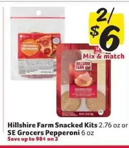 Winn Dixie Hillshire Farm Snacked Kits or SE Grocers Pepperoni offer