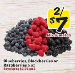 Winn Dixie Blueberries, Blackberries or Raspberries offer