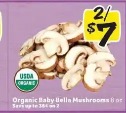 Winn Dixie Organic Baby Bella Mushrooms offer