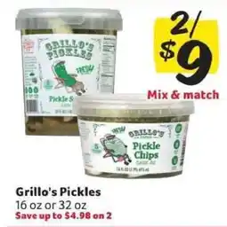 Winn Dixie GRILLO'S PICKLES offer