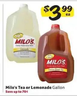 Winn Dixie Milo's Tea or Lemonade offer