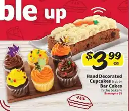 Winn Dixie Hand Decorated Cupcakes or Bar Cakes offer