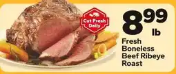 Save a Lot Fresh Boneless Beef Ribeye Roast offer